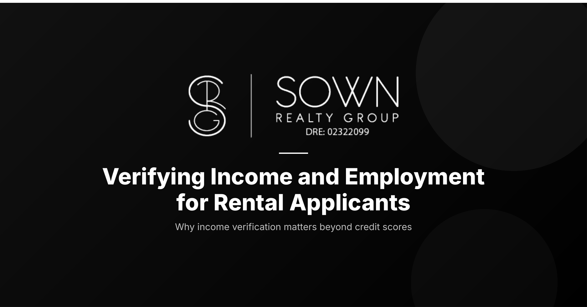How to verify income and employment for rental applicants